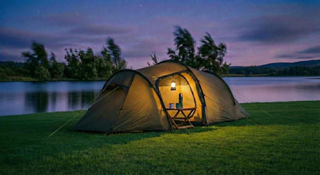 seni mendirikan tenda